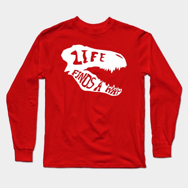 Life finds a way v2 Long Sleeve T-Shirt by JJFDesigns